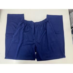 Haymaker Womens Pants Size Medium Blue Pull On Knit Pants Elastic Waist